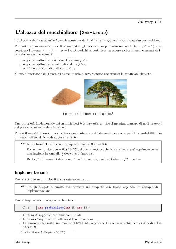 L'altezza del mucchialbero