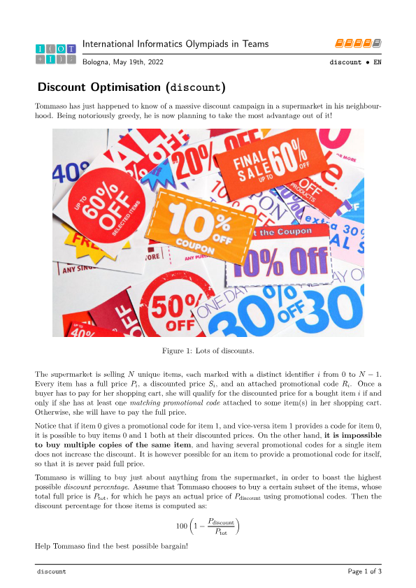 Discount Optimisation