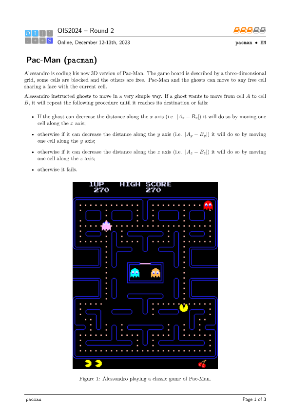 Training - Problema Pac-Man (ois_pacman)