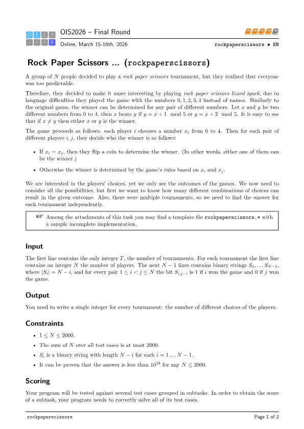 Rock Paper Scissors ...