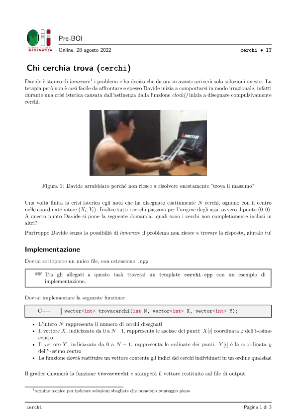 Chi cerchia trova